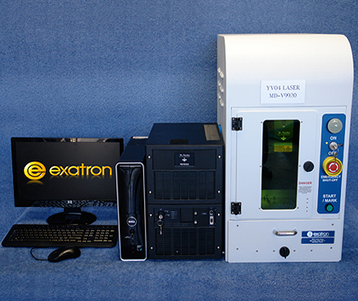 Exatron Compact tabletop destop laser marker with Keyence Laser