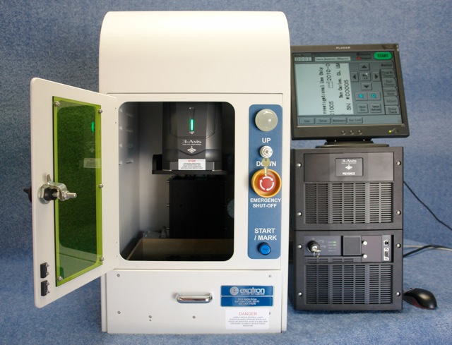 key lock saftey interlock, Tabletop Desktop laser marker small, table top desk, lab use, lab, low cost, low production, small production, laser enclosure, quick delivery, red, green, yag, c02 1064 532 332 metal plastic ceramic glass mark engrave obliterate weld solder cut, stock, off the shelf, in stock,