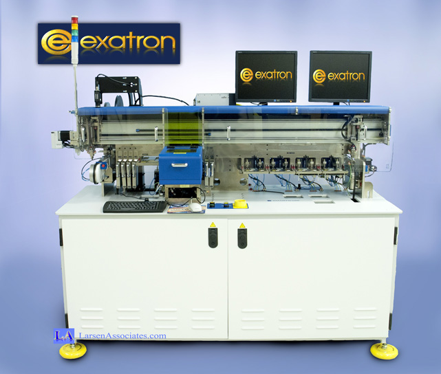 Exatron Serialization Smart Queue IC device handler automatic test pick and place