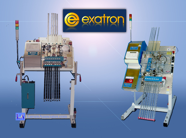 Exatron Gravity feed tube to tube handler with testing sorting