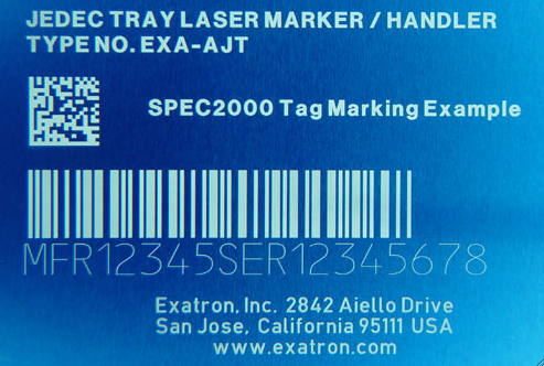laser mark id tags bar code qr code