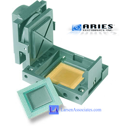 high frequency test socket QFN BGA LGA CSP SMT RF Aries Larsen associates