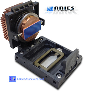 Aries Custom Heatsink IC test and burn-in socket