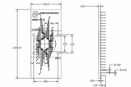 Typical breakout board layout