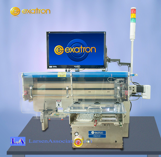 tabletop, mini, IC, Test Handler, single site, compact, small, pick and place, Exatron, ATE, low cost, 902, Larsen